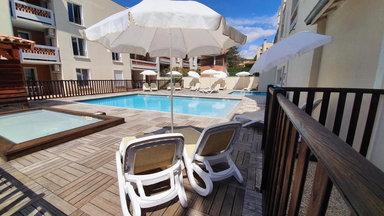 Apartamento Le Romarin - Climatisation piscine&parking privé Gréoux-les-Bains Exterior foto